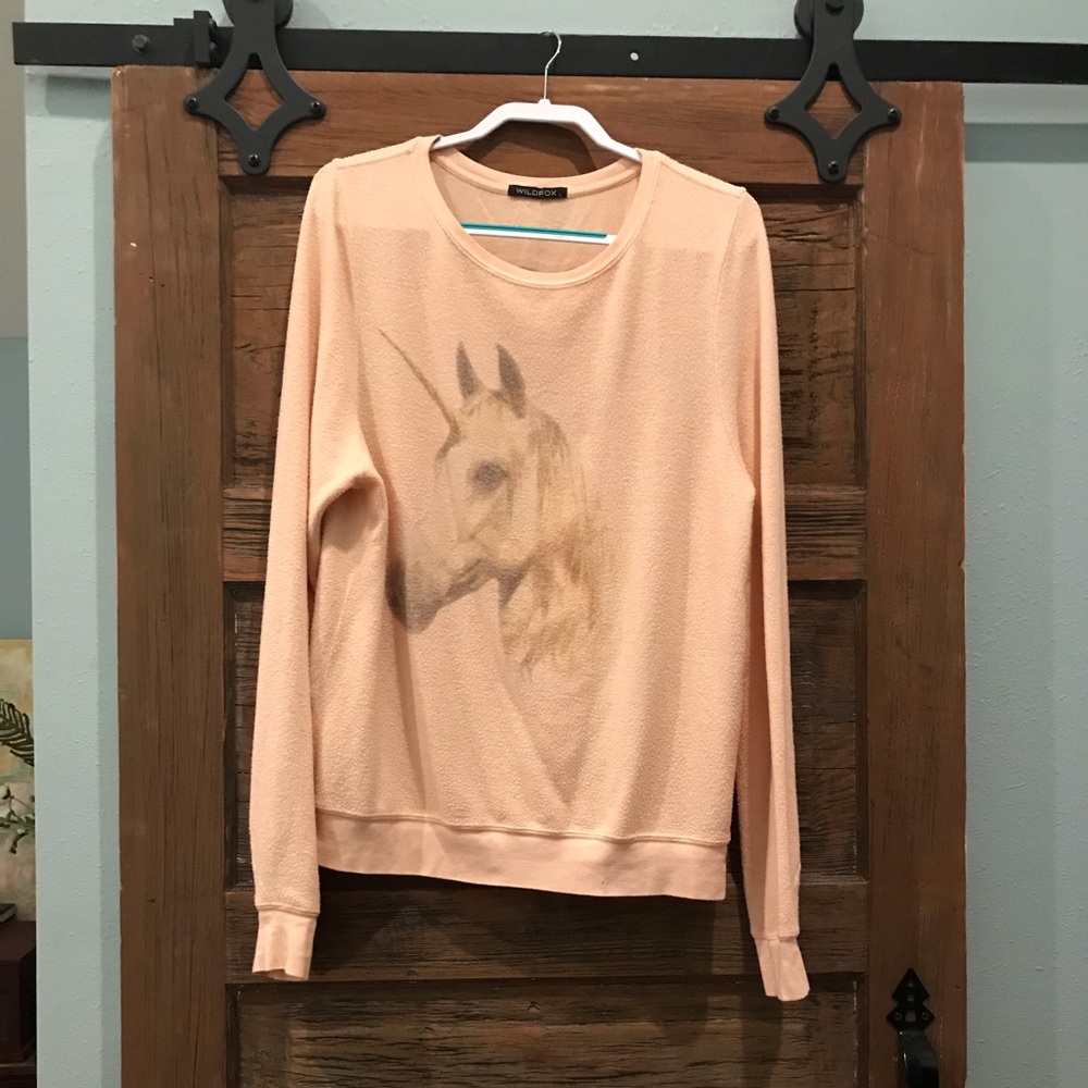 RARE Wildfox baggy beach jumper UNICORN 🦄